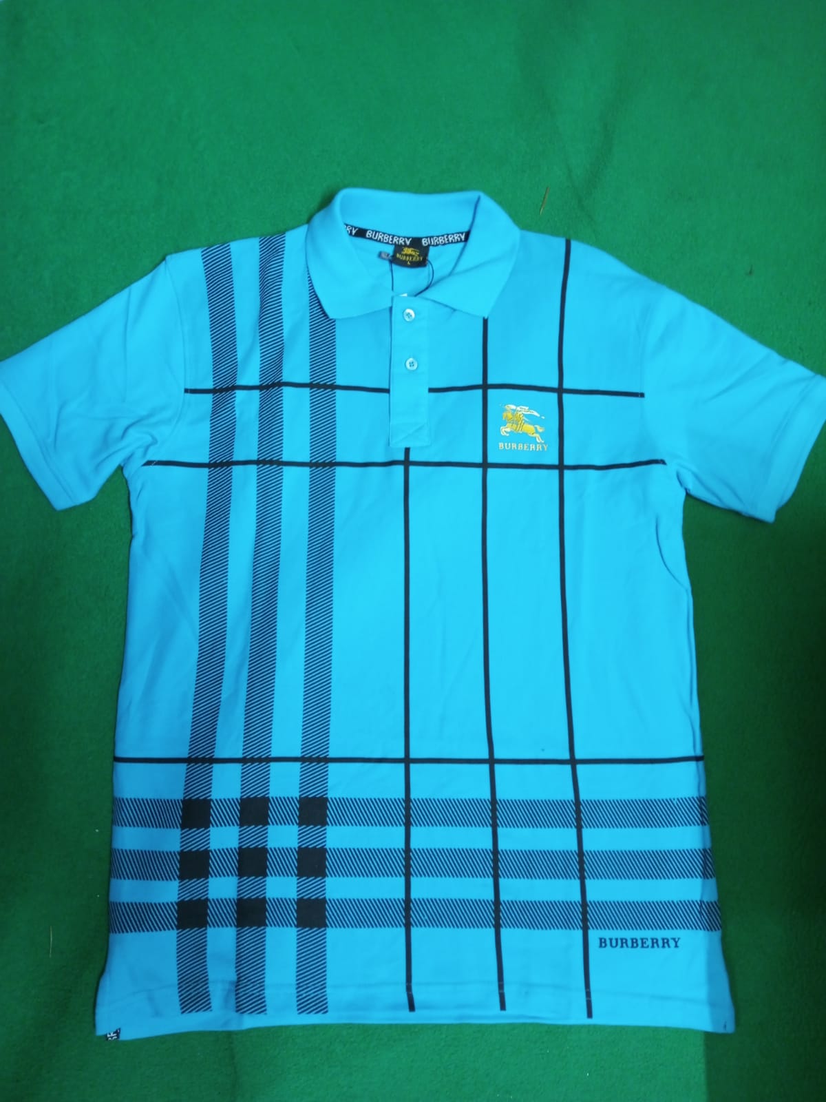 Burberry POLO T-Shirt - BRIGHT BLUE Size - L