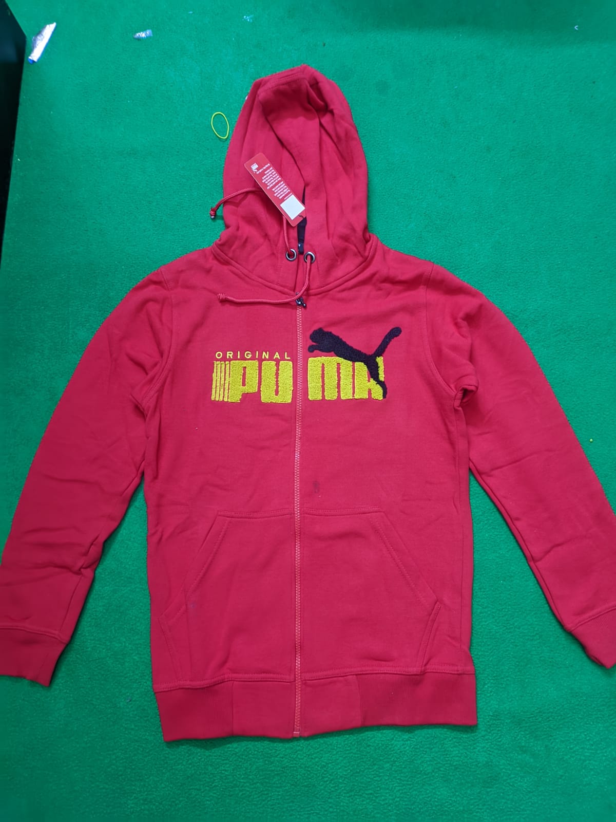 Puma Hoodie stylish ZIPPER For Men Red Size - L